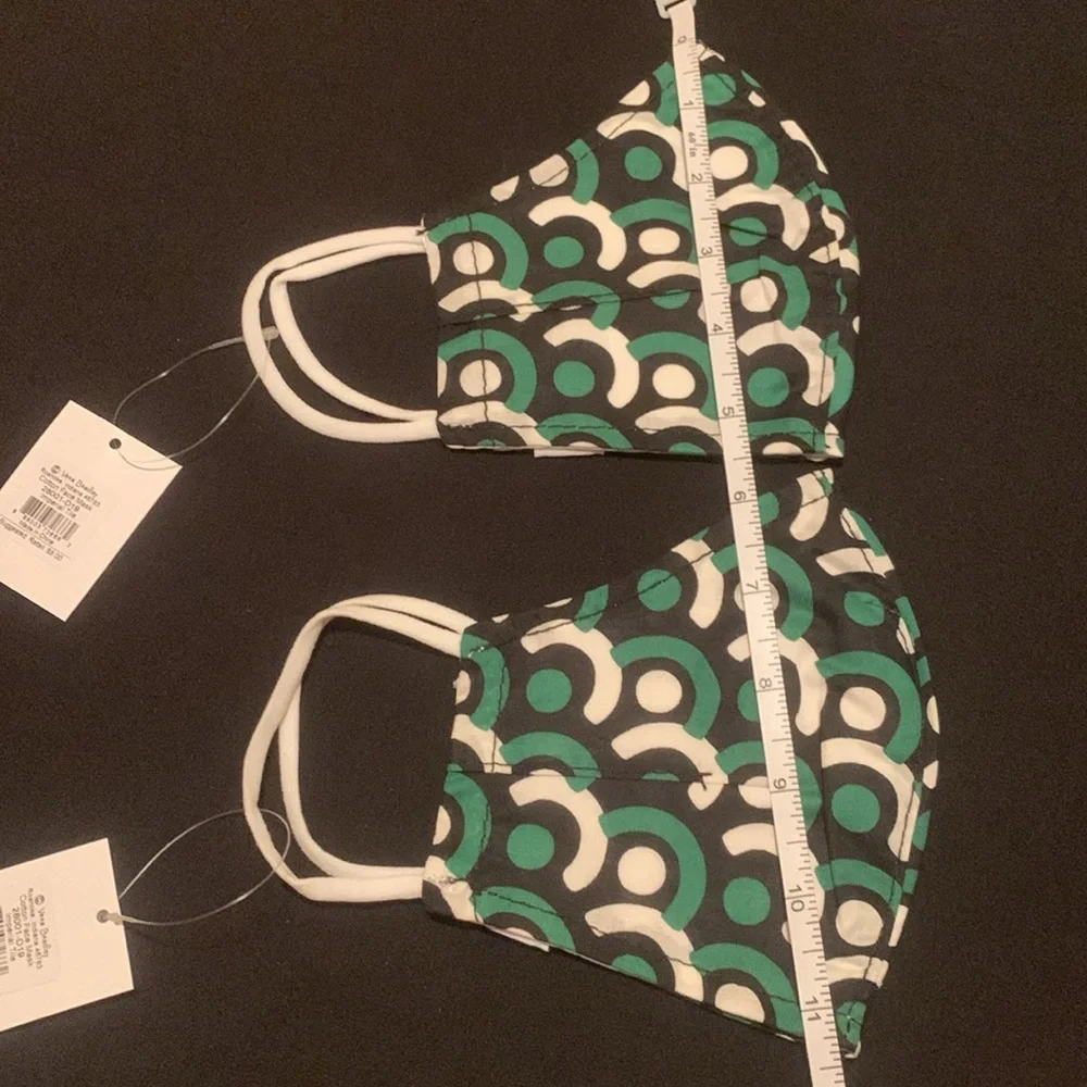 NWT Vera Bradley Cotton Face Mask Lot of 2 Imperial Tile